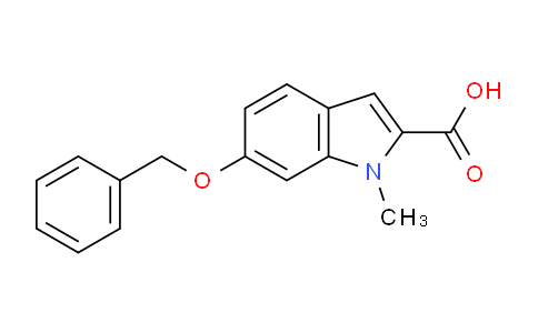 CAS No. 933474-42-1, 6-(Benzyloxy)-1-methyl-1H-indole-2-carboxylic acid