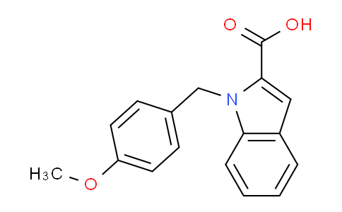 CAS No. 179526-38-6, 1-(4-Methoxybenzyl)-1H-indole-2-carboxylic acid
