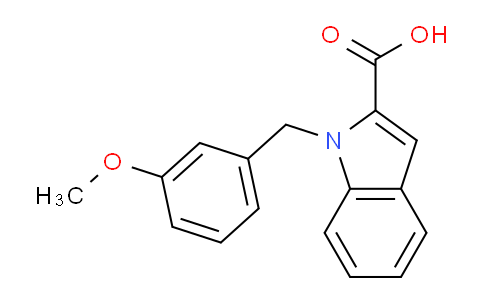 CAS No. 534596-12-8, 1-(3-Methoxybenzyl)-1H-indole-2-carboxylic acid