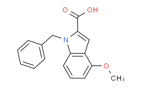 CAS No. 1048660-06-5, 1-Benzyl-4-methoxy-1H-indole-2-carboxylic acid
