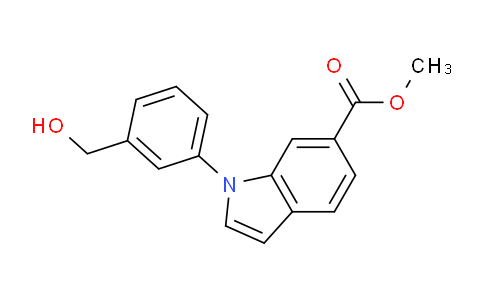 CAS No. 1349717-64-1, Methyl 1-(3-(hydroxymethyl)phenyl)-1H-indole-6-carboxylate