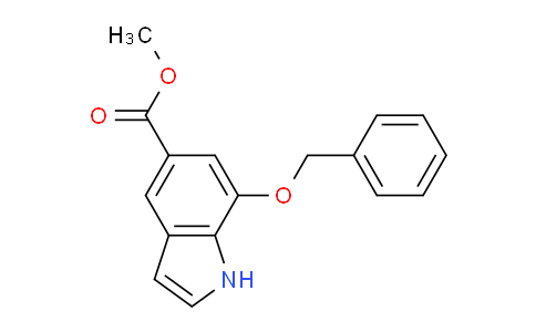 CAS No. 1190198-13-0, Methyl 7-(benzyloxy)-1H-indole-5-carboxylate
