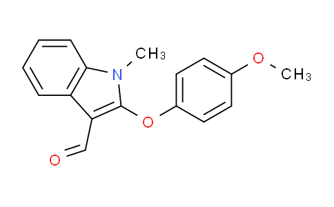 CAS No. 338416-68-5, 2-(4-Methoxyphenoxy)-1-methyl-1H-indole-3-carbaldehyde