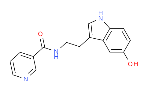 CAS No. 140174-50-1, N-(2-(5-Hydroxy-1H-indol-3-yl)ethyl)nicotinamide