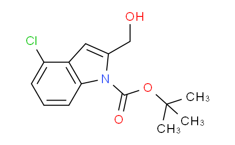 CAS No. 870535-27-6, tert-Butyl 4-chloro-2-(hydroxymethyl)-1H-indole-1-carboxylate