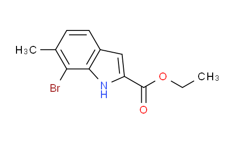 CAS No. 396076-82-7, Ethyl 7-bromo-6-methyl-1H-indole-2-carboxylate