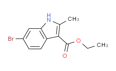 CAS No. 1260385-41-8, Ethyl 6-bromo-2-methyl-1H-indole-3-carboxylate