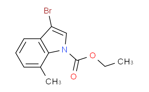 CAS No. 1375064-43-9, Ethyl 3-Bromo-7-methylindole-1-carboxylate