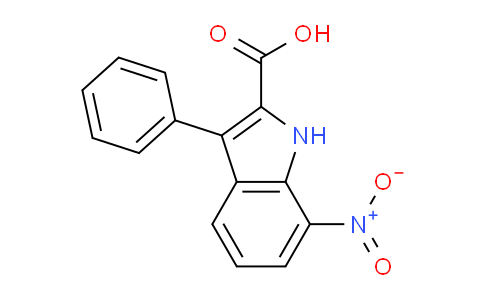 CAS No. 121983-01-5, 7-Nitro-3-phenyl-1H-indole-2-carboxylic acid