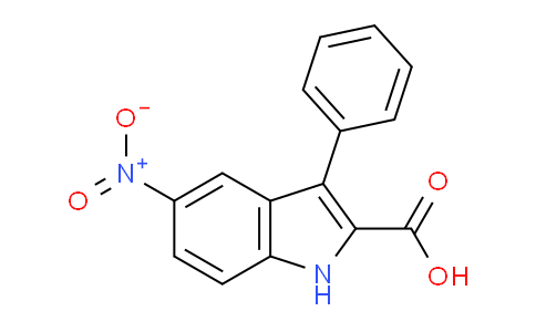 CAS No. 14182-37-7, 5-Nitro-3-phenyl-1H-indole-2-carboxylic acid