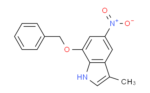 CAS No. 127028-21-1, 7-(Benzyloxy)-3-methyl-5-nitro-1H-indole