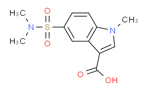 CAS No. 120729-92-2, 5-(N,N-Dimethylsulfamoyl)-1-methyl-1H-indole-3-carboxylic acid