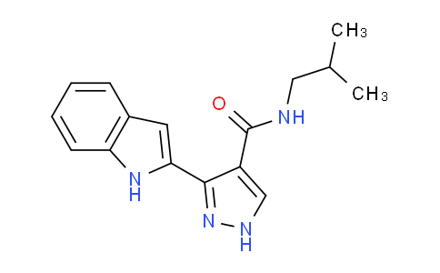 CAS No. 827318-54-7, 3-(1H-Indol-2-yl)-N-isobutyl-1H-pyrazole-4-carboxamide