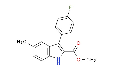 CAS No. 141327-54-0, Methyl 3-(4-fluorophenyl)-5-methyl-1H-indole-2-carboxylate