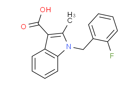 CAS No. 1787916-23-7, 1-(2-Fluorobenzyl)-2-methyl-1H-indole-3-carboxylic acid