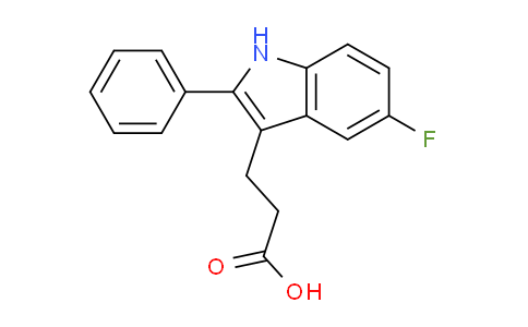 CAS No. 290832-31-4, 3-(5-Fluoro-2-phenyl-1H-indol-3-yl)propanoic acid