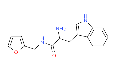 CAS No. 360791-53-3, 2-Amino-N-(furan-2-ylmethyl)-3-(1H-indol-3-yl)propanamide