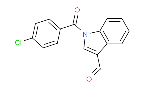 CAS No. 62189-77-9, 1-(4-Chlorobenzoyl)-1H-indole-3-carbaldehyde