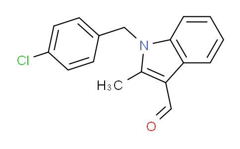 CAS No. 92407-86-8, 1-(4-Chlorobenzyl)-2-methyl-1H-indole-3-carbaldehyde
