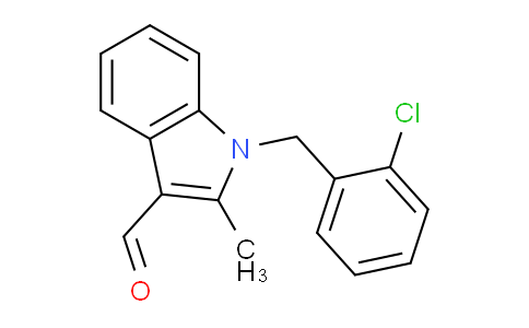 CAS No. 92407-84-6, 1-(2-Chlorobenzyl)-2-methyl-1H-indole-3-carbaldehyde