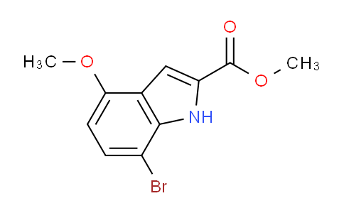 CAS No. 81224-14-8, Methyl 7-bromo-4-methoxy-1H-indole-2-carboxylate