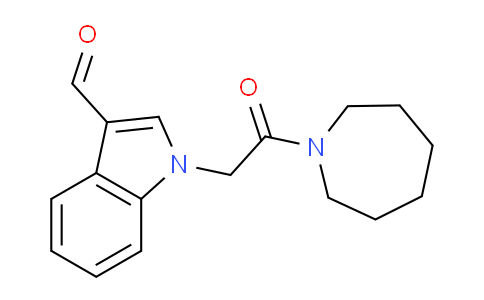 CAS No. 436087-09-1, 1-(2-(Azepan-1-yl)-2-oxoethyl)-1H-indole-3-carbaldehyde