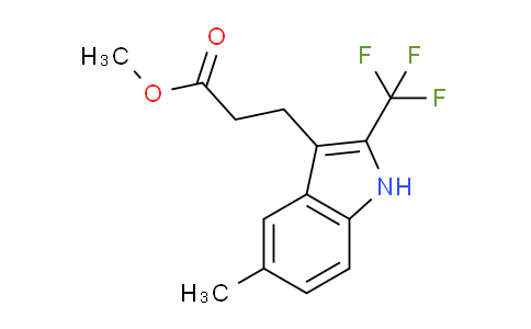 CAS No. 1223418-36-7, Methyl 3-(5-methyl-2-(trifluoromethyl)-1H-indol-3-yl)propanoate
