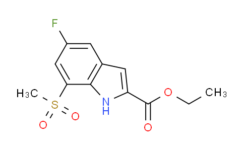 CAS No. 849035-86-5, Ethyl 5-fluoro-7-(methylsulfonyl)-1H-indole-2-carboxylate