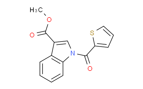 CAS No. 425625-87-2, Methyl 1-(thiophene-2-carbonyl)-1H-indole-3-carboxylate