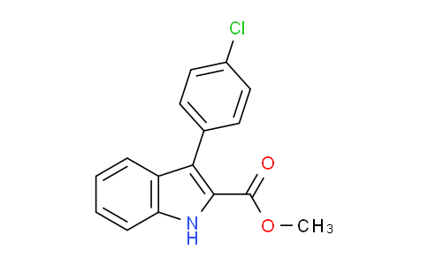 CAS No. 1134334-35-2, Methyl 3-(4-chlorophenyl)-1H-indole-2-carboxylate