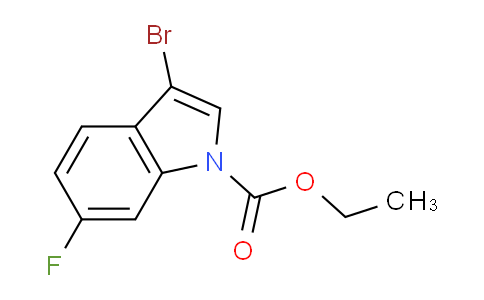 CAS No. 1375064-61-1, Ethyl 3-Bromo-6-fluoroindole-1-carboxylate