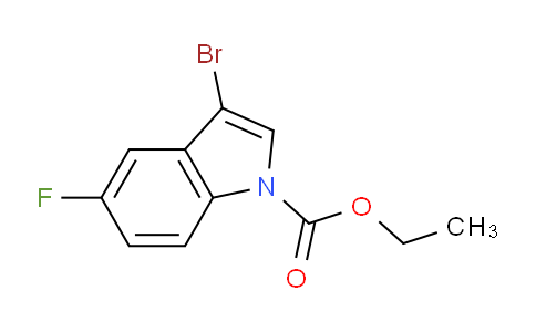 CAS No. 1375064-48-4, Ethyl 3-Bromo-5-fluoroindole-1-carboxylate