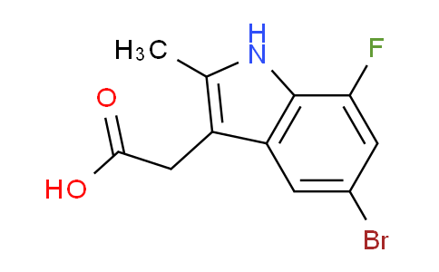 CAS No. 383131-71-3, (5-Bromo-7-fluoro-2-methyl-1h-indol-3-yl)acetic acid