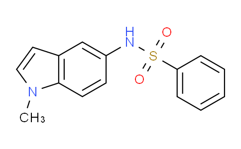 CAS No. 741708-82-7, N-(1-Methyl-1H-indol-5-yl)benzenesulfonamide