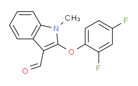 CAS No. 773872-28-9, 2-(2,4-Difluorophenoxy)-1-methyl-1H-indole-3-carbaldehyde