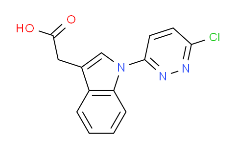 CAS No. 339016-30-7, 2-(1-(6-Chloropyridazin-3-yl)-1H-indol-3-yl)acetic acid