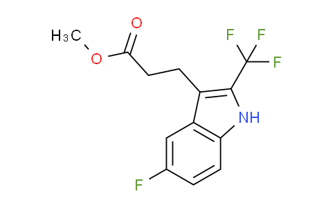 CAS No. 1223418-35-6, Methyl 3-(5-fluoro-2-(trifluoromethyl)-1H-indol-3-yl)propanoate