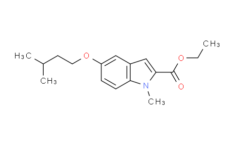 CAS No. 2044702-41-0, Ethyl 5-(isopentyloxy)-1-methyl-1H-indole-2-carboxylate