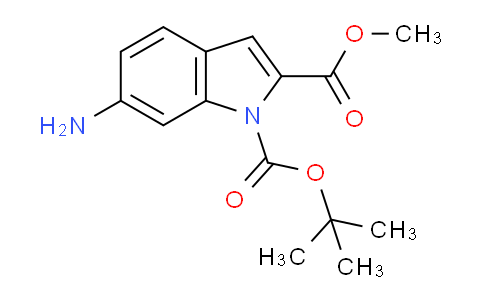 CAS No. 1049677-82-8, 1-tert-Butyl 2-methyl 6-amino-1H-indole-1,2-dicarboxylate