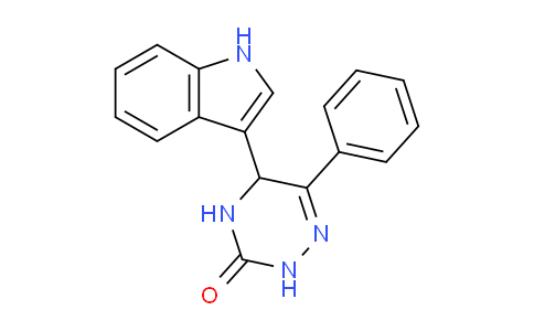 CAS No. 569655-94-3, 5-(1H-Indol-3-yl)-6-phenyl-4,5-dihydro-1,2,4-triazin-3(2H)-one