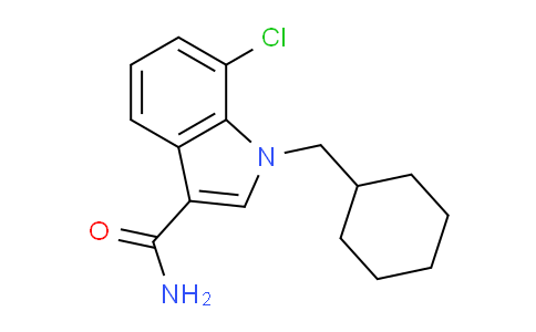 CAS No. 865712-53-4, 7-Chloro-1-(cyclohexylmethyl)-1H-indole-3-carboxamide