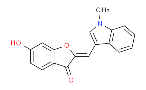 CAS No. 929339-21-9, 6-Hydroxy-2-((1-methyl-1H-indol-3-yl)methylene)benzofuran-3(2H)-one