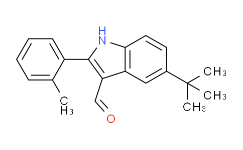 CAS No. 590346-96-6, 5-(tert-Butyl)-2-(o-tolyl)-1H-indole-3-carbaldehyde