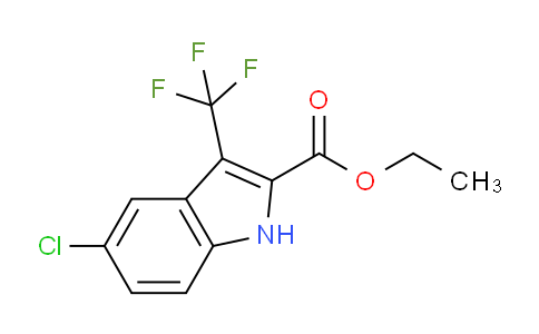 CAS No. 902772-08-1, Ethyl 5-chloro-3-(trifluoromethyl)-1H-indole-2-carboxylate