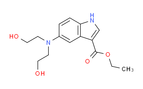 CAS No. 7150-82-5, Ethyl 5-(bis(2-hydroxyethyl)amino)-1H-indole-3-carboxylate