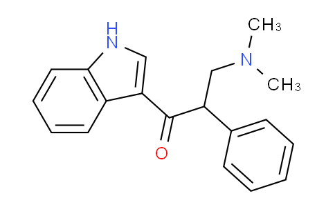CAS No. 54926-28-2, 3-(Dimethylamino)-1-(1H-indol-3-yl)-2-phenylpropan-1-one