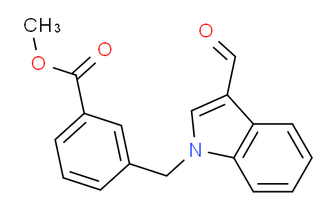 CAS No. 667435-96-3, Methyl 3-((3-formyl-1H-indol-1-yl)methyl)benzoate