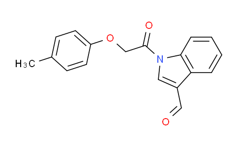 CAS No. 1284031-22-6, 1-(2-(p-Tolyloxy)acetyl)-1H-indole-3-carbaldehyde