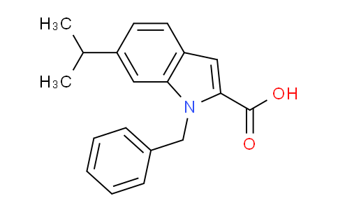 CAS No. 1240579-16-1, 1-Benzyl-6-isopropyl-1H-indole-2-carboxylic acid