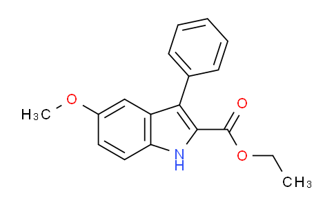 CAS No. 27294-08-2, Ethyl 5-methoxy-3-phenyl-1H-indole-2-carboxylate